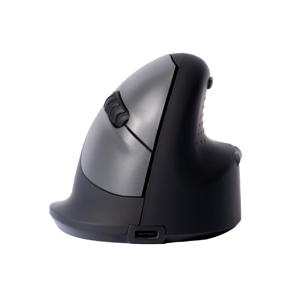 R-Go Tools Ergonomische muis R-Go HE Break met pauzesoftware, large (handlengte ≥ 185mm), rechtshandig, 3-in-1 connectie, zwart