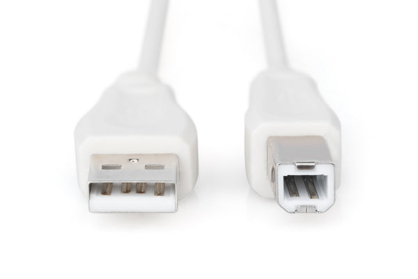 Digitus AK-300102-030-E USB-kabel USB 2.0 3 m USB A USB B 0,48 Gbit/sek. Beige