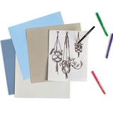 Cricut Infusible Ink filtpen Sort, Brun, Grøn, Lilla, Rød 5 stk