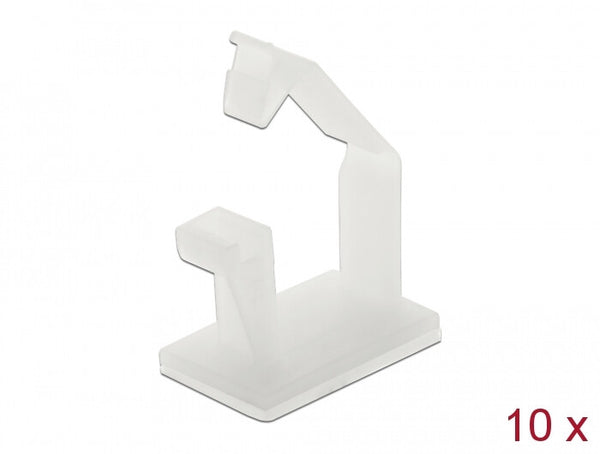 DeLOCK 60250 kabelorganisator Gulv Kabelholder Hvid 10 stk