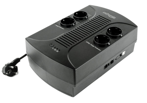 Gembird EG-UPS-001 UPS-enhed 0,65 kVA 390 W 4 AC stikkontakt(er)