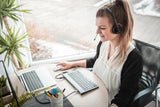 Digitus DA-12202 hovedtelefoner/headset Ledningsført Kontor/Callcenter Sort