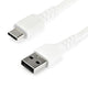 StarTech.com RUSB2AC2MW USB-kabel USB 2.0 2 m USB A USB C 0,48 Gbit/sek. 60 W Hvid