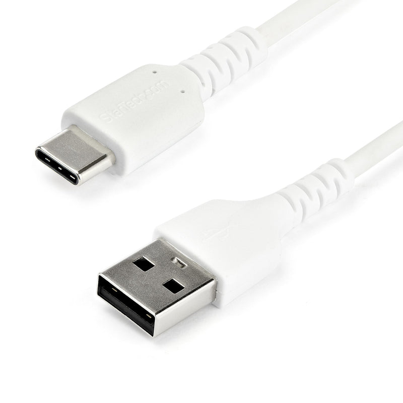StarTech.com RUSB2AC2MW USB-kabel USB 2.0 2 m USB A USB C 0,48 Gbit/sek. 60 W Hvid