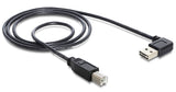 DeLOCK 2m USB 2.0 A - B m/m USB-kabel USB A USB B Sort