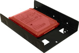 Inter-Tech 88885232 drive bay panel 2x 2,5" Kantpanel Sort