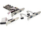 DeLOCK PCI Express card 4 x serial, 1x parallel interface-kort/adapter