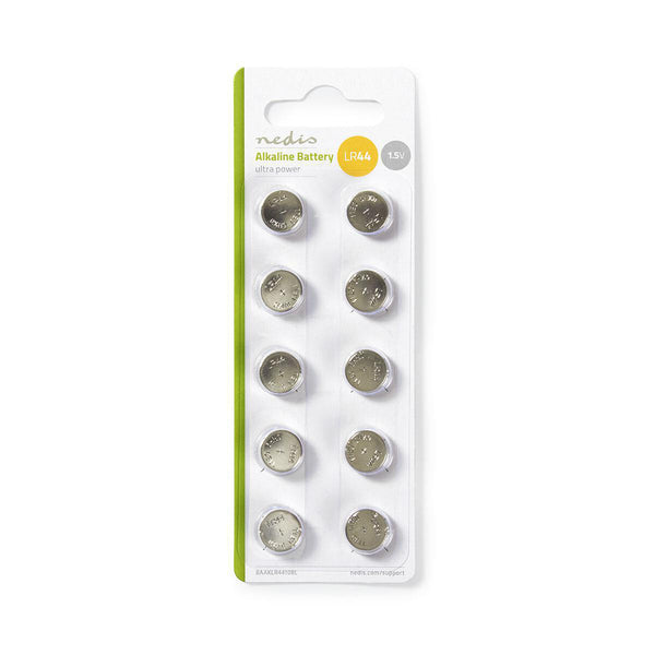 Nedis BAAKLR4410BL husholdningsbatteri Engangsbatteri LR44 Alkaline