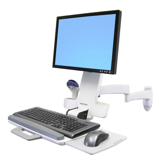 Ergotron 200 Series Combo Arm 61 cm (24") Væg Hvid