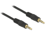 DeLOCK 83435 lydkabel 1 m 3.5mm Sort