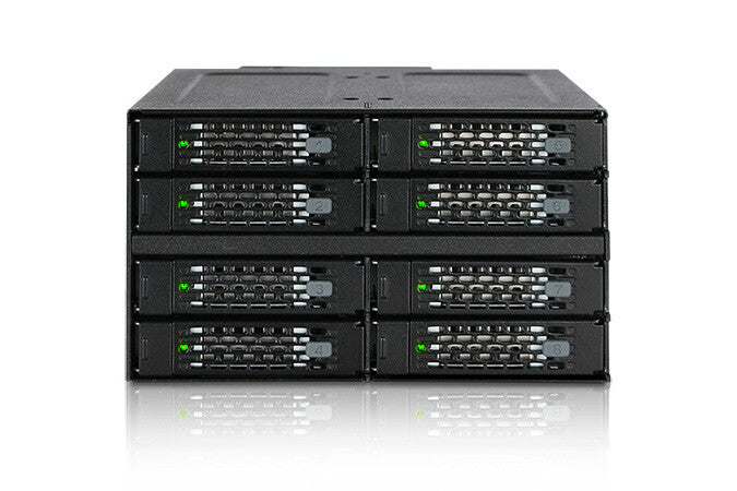Icy Dock MB508SP-B drive bay panel 2x 5,25" Bærerpanel Sort