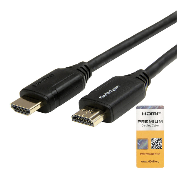 StarTech.com HDMM50CMP HDMI-kabel 0,5 m HDMI Type A (Standard) Sort
