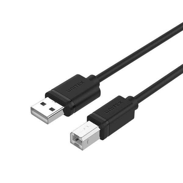 UNITEK Y-C420GBK USB-kabel USB 2.0 3 m USB A USB B 0,48 Gbit/sek. Sort