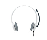 Logitech H150 Headset Ledningsført Kontor/Callcenter Hvid