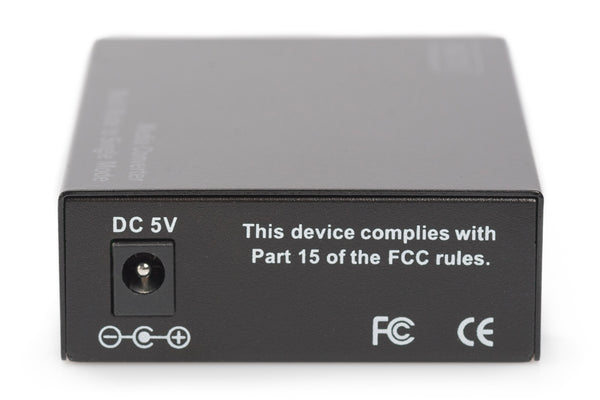 Digitus DN-82124 netværksomformer til medie 1000 Mbit/s 1310 nm Enkeltilstand, Multitilstand Sort