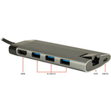 Inter-Tech GDC-802 Ledningsført USB 3.2 Gen 1 (3.1 Gen 1) Type-C Grå
