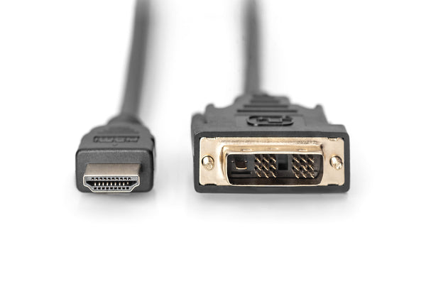 Digitus DB-330300-020-S videokabel adapter 2 m HDMI Type A (Standard) DVI-D Sort