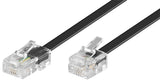 Goobay 68577 telefonkabel 6 m Sort