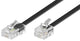 Goobay 68577 telefonkabel 6 m Sort