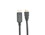 Prokord DPH12-0.5M videokabel adapter 0,5 m DisplayPort HDMI Sort