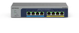 NETGEAR 8-port Ultra60 PoE++ Multi-Gigabit (2.5G) Ethernet Plus Switch Administreret L2/L3 2.5G Ethernet (100/1000/2500) Strøm over Ethernet (PoE) Grå