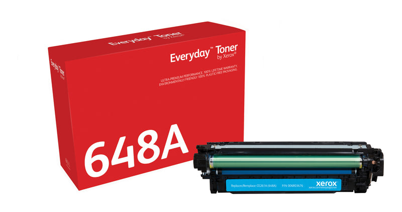 Everyday™ Cyan Toner by Xerox compatible with HP 648A (CE261A), Standard kapacitet