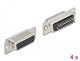 DeLOCK 66717 kabelsamler D-Sub HD 26 pin Sort, Sølv