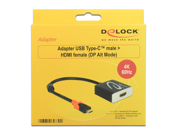DeLOCK 62730 USB grafisk adapter 4096 x 2160 pixel Sort