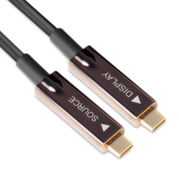 CLUB3D USB3.2 G2 TYPE-C ACT. OPT. A/V M/M 20M USB-kabel USB 3.2 Gen 2 (3.1 Gen 2) USB C Sort