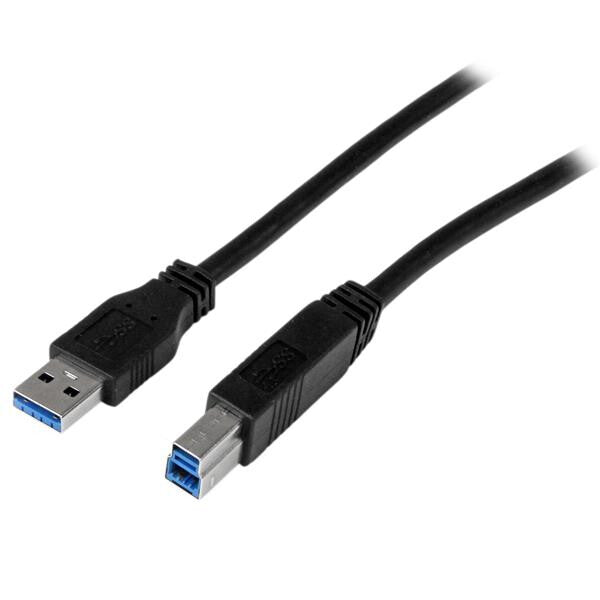 StarTech.com USB3CAB2M USB-kabel USB 3.2 Gen 1 (3.1 Gen 1) 2 m USB A USB B 5 Gbit/sek. Sort