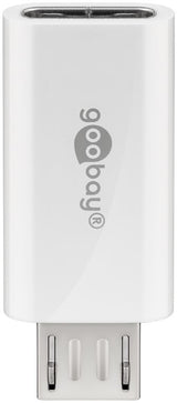 Goobay 55550 kabel kønsskifter USB Micro B USB C Hvid