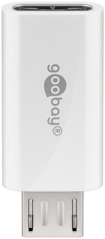 Goobay 55550 kabel kønsskifter USB Micro B USB C Hvid