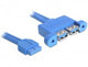 DeLOCK 82941 USB-kabel USB 3.2 Gen 1 (3.1 Gen 1) 0,45 m 2 x USB A 5 Gbit/sek. Blå