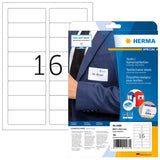 HERMA 4588 selvklæbende etiket Afrundet rektangel Aftagelig Hvid 160 stk