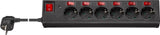 Goobay 72567 overspændingsbeskytter Sort 6 AC stikkontakt(er) 230 V 1,5 m