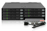 Icy Dock MB998TP-B drive bay panel Opbevaring drev bakke Sølv