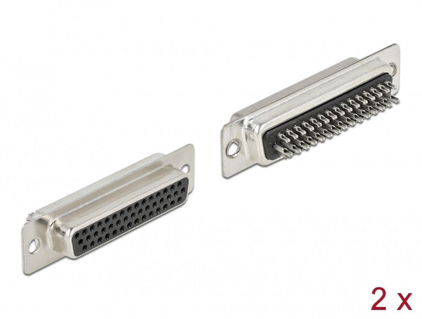 DeLOCK 66718 kabelsamler D-Sub HD 44 pin Sort, Sølv