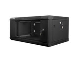 Lanberg WF01-6404-10B stativ 4U Vægmonteret stativ Sort