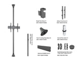 Multibrackets 3620 skærmbeslag til skiltning 165,1 cm (65") Sort