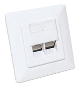 Intellinet 771917 stikkontakt 2 x RJ-45 Hvid
