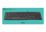 Logitech Keyboard K120 for Business tastatur Kontor USB QWERTY US International Sort