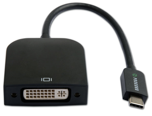 Prokord UTC-D-SL videokabel adapter USB Type-C DVI-I Sort