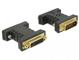 DeLOCK 63313 kabel kønsskifter 1 x DVI 24+1 1 x DVI 24+5 Sort