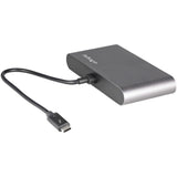 StarTech.com TB3DKM2DPL dockingstation Ledningsført Thunderbolt 3 Grå