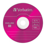 Verbatim DVD+RW Colours 4,7 GB 5 stk