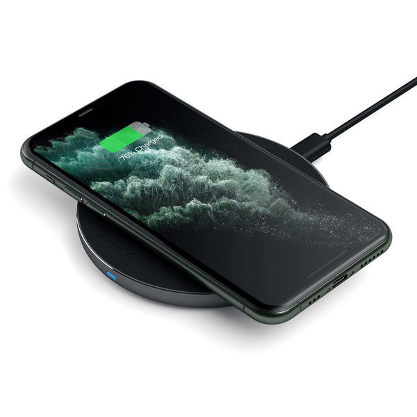 Satechi ST-IWCBM oplader til mobil enhed Smartphone Sort, Grå USB Trådløs opladning Hurtig opladning Indendørs