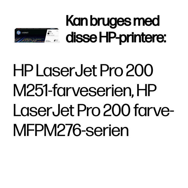 HP Original 131A LaserJet-tonerpatron, sort