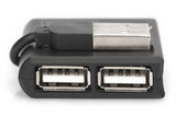 Digitus DA-70217 interface hub 480 Mbit/s Sort