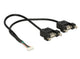 DeLOCK 84839 USB-kabel USB 2.0 0,25 m 2 x USB A 0,48 Gbit/sek. Sort