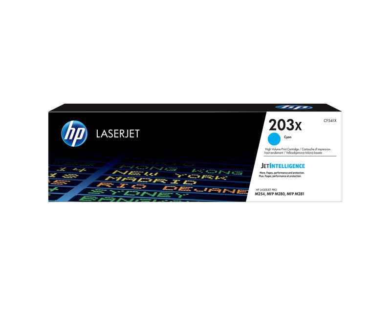 HP Original 203X LaserJet-tonerpatron med høj kapacitet, cyan